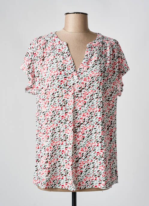 Blouse manches courtes manches courtes rose ELLE EST OU LA MER femme