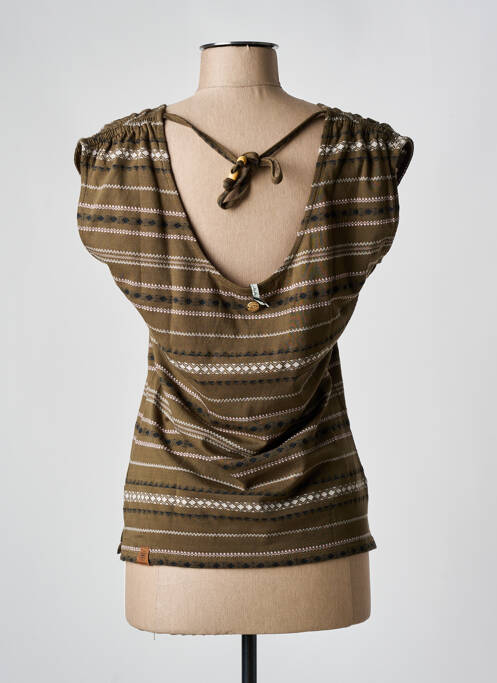T-shirt stretch manches courtes vert RAGWEAR femme