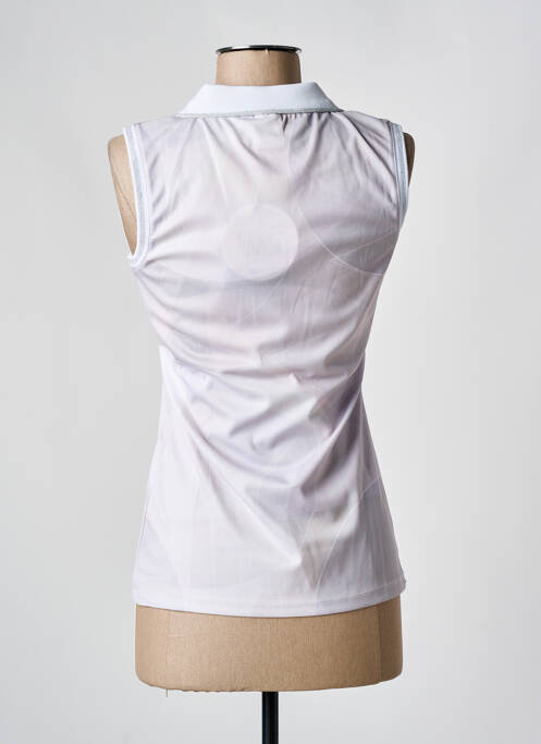 Polo stretch sans manche beige LUHTA femme