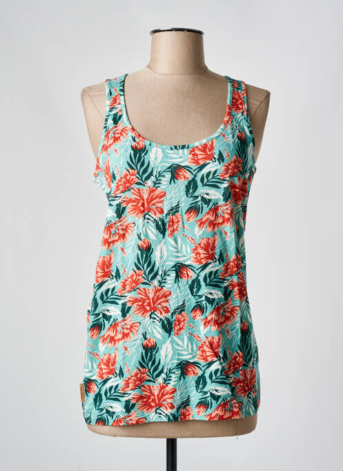 Débardeur stretch sans manche vert RAGWEAR femme