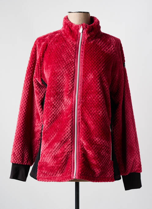 Polaire coupe cintrée rouge ANGELE femme