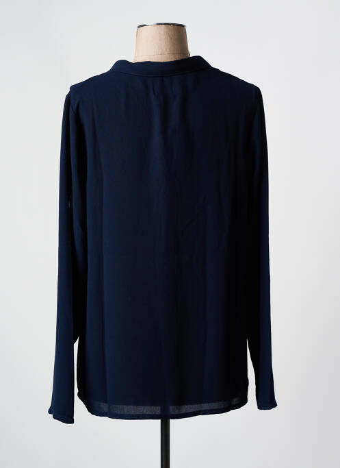 Polo manches longues manches longues bleu ELLE EST OU LA MER femme