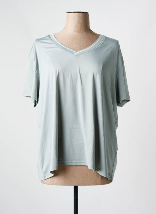 T-shirt coupe droite manches courtes vert LUHTA femme