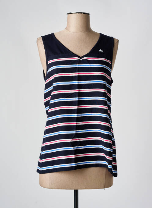 Débardeur bleu TBS pour femme