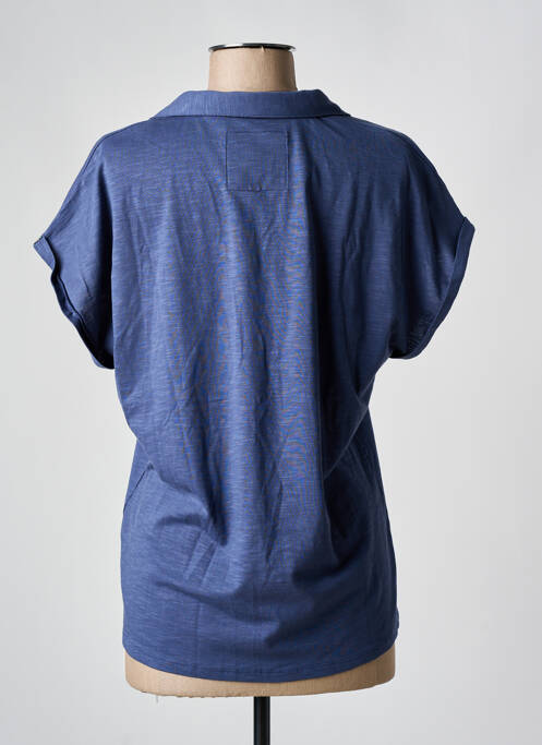 Polo bleu ELLE EST OU LA MER pour femme