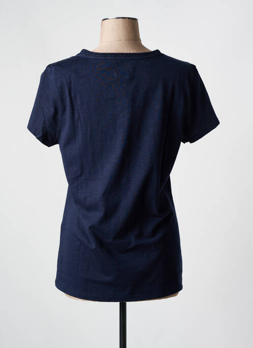 T-shirt bleu ELLE EST OU LA MER pour femme