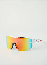 Lunettes de soleil imprimé fantaisie blanc CITY VISION EYEWEAR unisexe