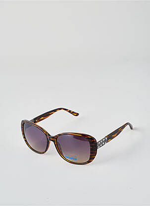 Lunettes de soleil imprimé fantaisie marron CITY VISION EYEWEAR femme