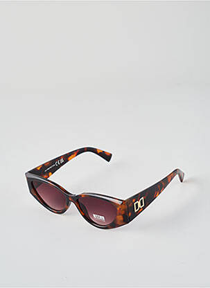 Lunettes de soleil imprimé fantaisie marron CITY VISION EYEWEAR femme