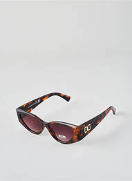 Lunettes de soleil imprimé fantaisie marron CITY VISION EYEWEAR femme