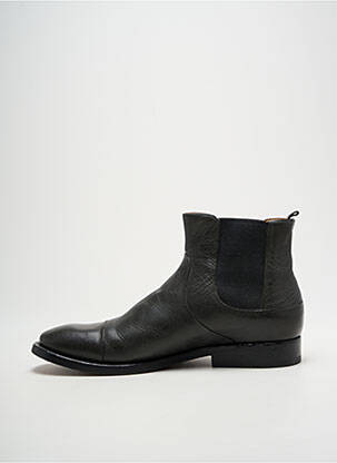 Bottines/boots tissage satiné talon bas gris BUTTERO homme