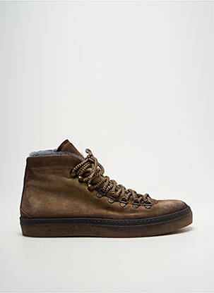 Baskets fourrée bout rond marron OPERA homme