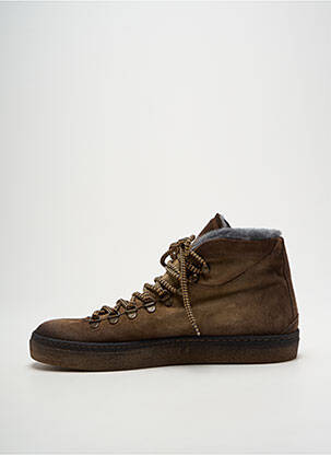 Baskets fourrée bout rond marron OPERA homme