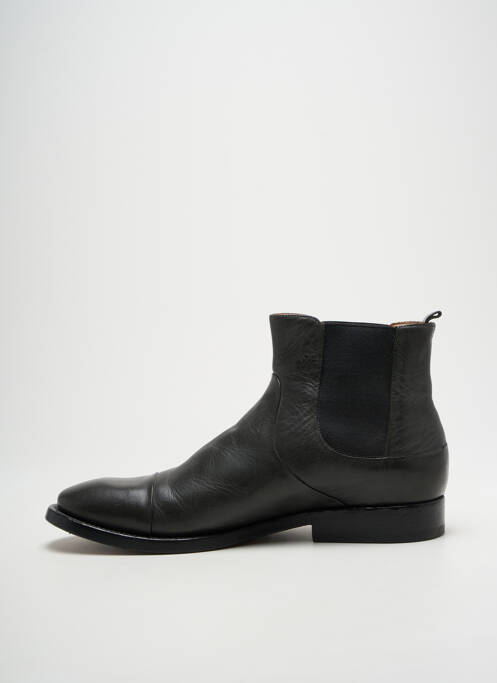 Bottines/boots tissage satiné talon bas gris BUTTERO homme