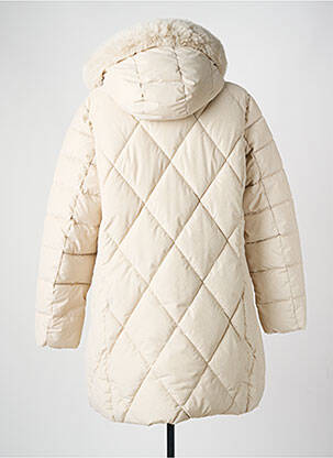 Doudoune poches a capuche beige VIRGINIA BLU' femme