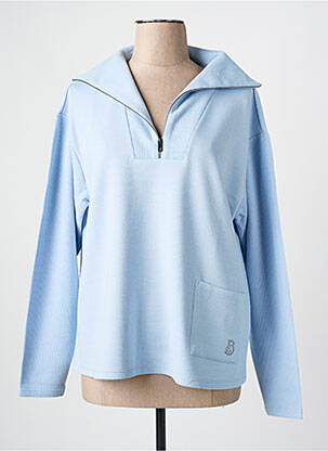 Pull coupe droite manches longues bleu BARBARA LEBEK femme