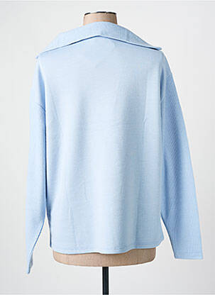 Pull coupe droite manches longues bleu BARBARA LEBEK femme