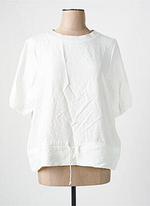 Top manches courtes manches courtes blanc HAJO femme