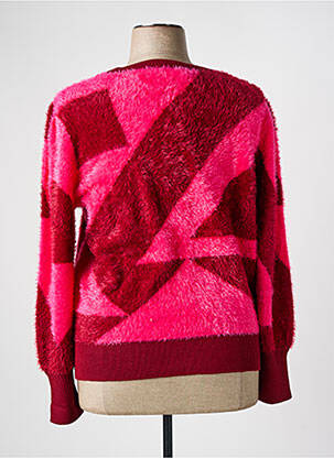 Pull col rond manches longues rouge AZAY femme