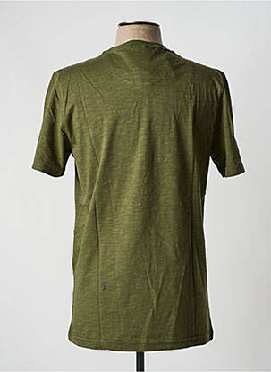 T-shirt coupe droite manches courtes vert CAPTEN homme