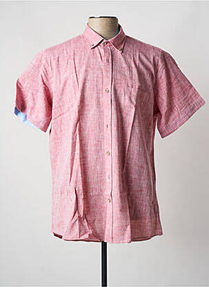 Chemise manches courtes imprimé fantaisie rouge EMYLE homme