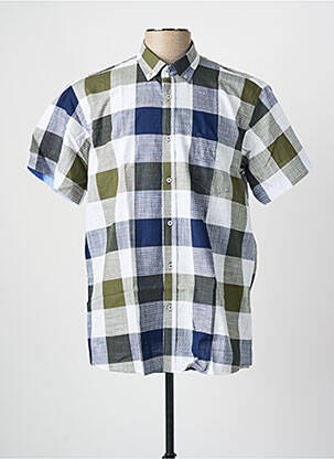 Chemise manches courtes imprimé fantaisie vert EMYLE homme