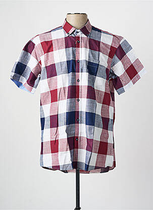 Chemise manches courtes imprimé fantaisie rouge EMYLE homme