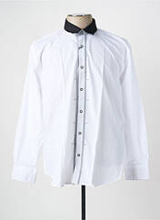 Chemise manches longues blanc CAP 10 TEN pour homme seconde vue