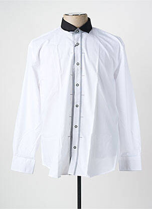 Chemise manches longues blanc CAP 10 TEN pour homme