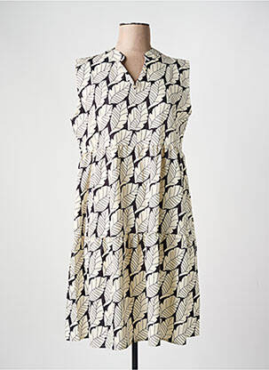 Robe mi-longue noir NARA pour femme