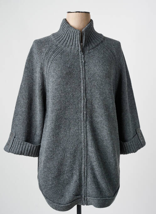 Gilet manches longues gris BARBARA LEBEK pour femme