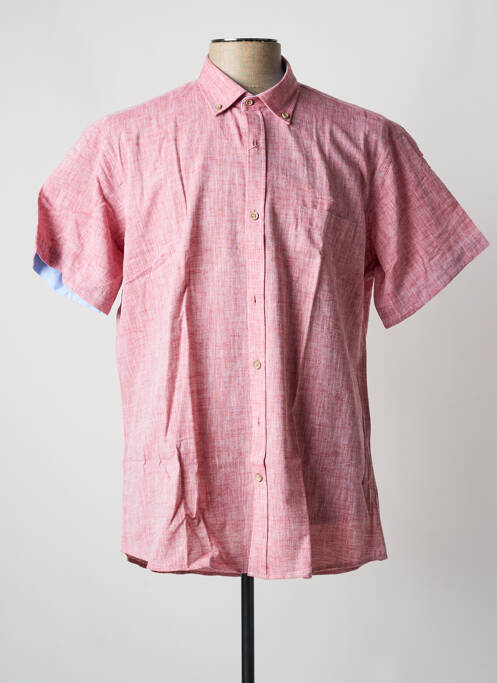 Chemise manches courtes rouge EMYLE pour homme