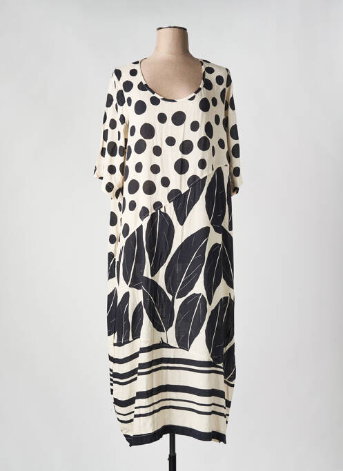 Robe longue beige G!OZE pour femme