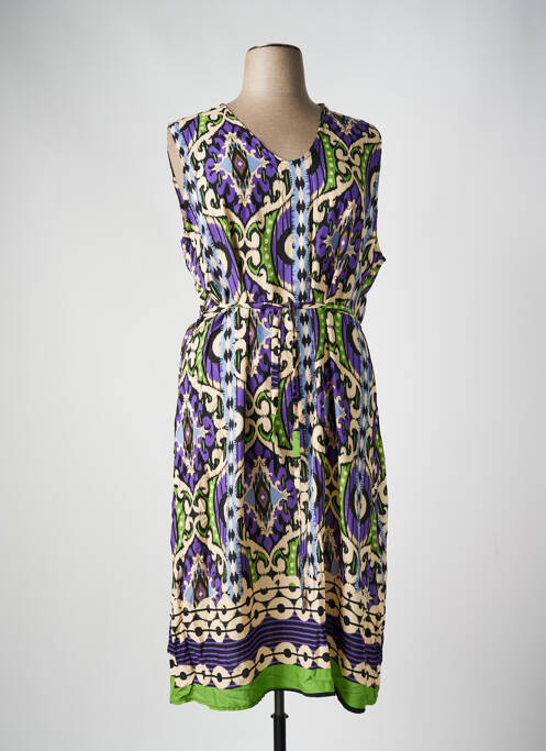 Robe longue violet AZAY pour femme