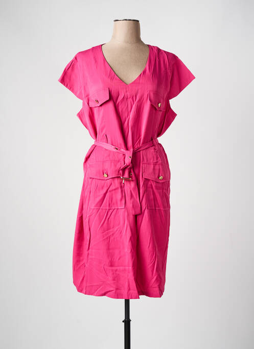 Robe mi-longue rose AZAY pour femme