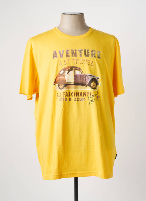 T-shirt jaune HAJO pour homme