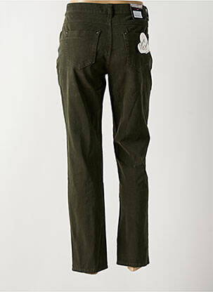 Jeans coupe slim stretch taille normale vert ANNA MONTANA femme