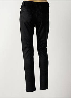 Jegging tissage suedine taille haute noir QUATRE VINGT JOURS femme
