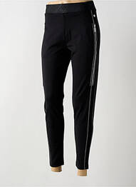 Jegging broderie galons latéraux taille haute noir HAJO femme
