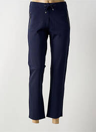 Pantalon droit stretch taille normale bleu BARBARA LEBEK femme