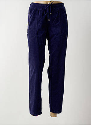 Jogging slim taille normale bleu ANNA MONTANA femme