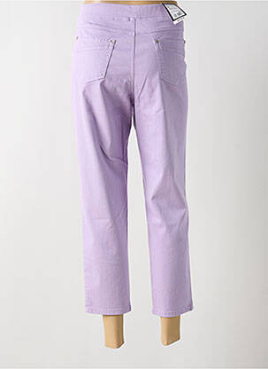 Jegging tissage popeline taille normale violet ANNA MONTANA femme