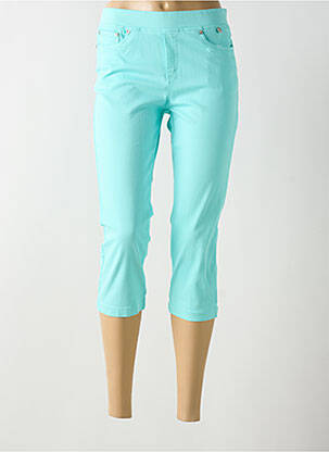 Corsaire taille élastique taille haute bleu ANNA MONTANA femme