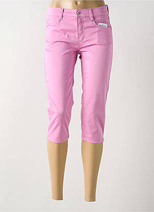Corsaire tissage popeline taille normale rose ANNA MONTANA femme