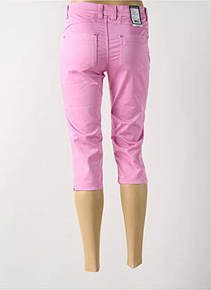 Corsaire tissage popeline taille normale rose ANNA MONTANA femme