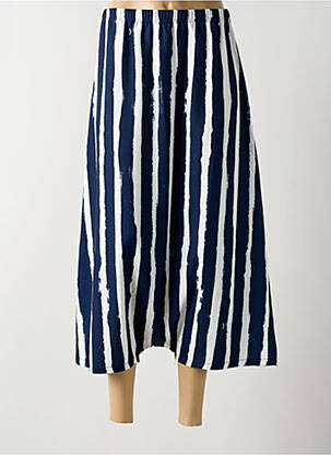 Jupe longue tissage crêpe bleu G!OZE femme