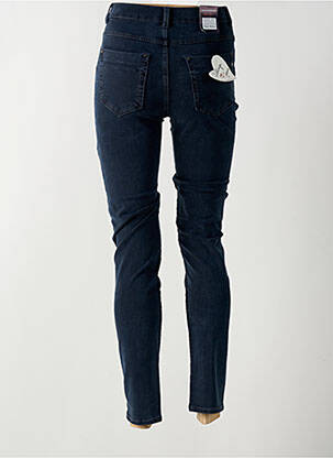 Jeans skinny tissage brut taille haute bleu ANNA MONTANA femme