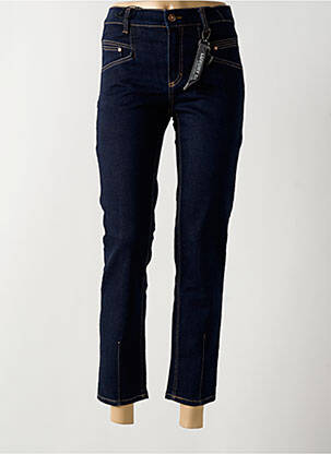 Jeans coupe slim bleu ANNA MONTANA pour femme