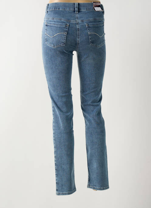Jeans coupe slim stretch taille normale bleu ANNA MONTANA femme