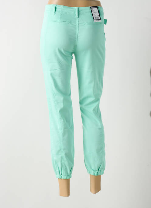 Pantalon 7/8 stretch taille normale vert ANNA MONTANA femme